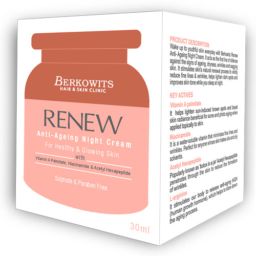 Berkowits Renew Anti Aging Night Cream with Retinol (30ml)