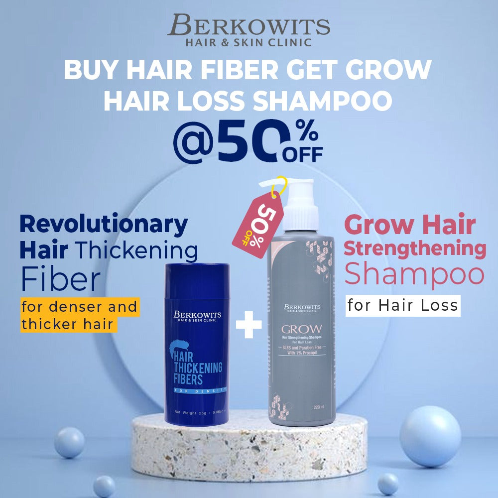 Berkowits Hair Building Fiber Black - Set of 3, Natural Black (Hair Thickening Fibers each 25g)
