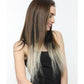 7 Piece Clip-On Ombre Bleach Blonde Hair Extensions