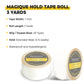 BERKOWITS Magique Hold Tape for Hair Patch, Toupee and Wigs - Long Lasting Hold 4-6 weeks (1” X 3Yds)