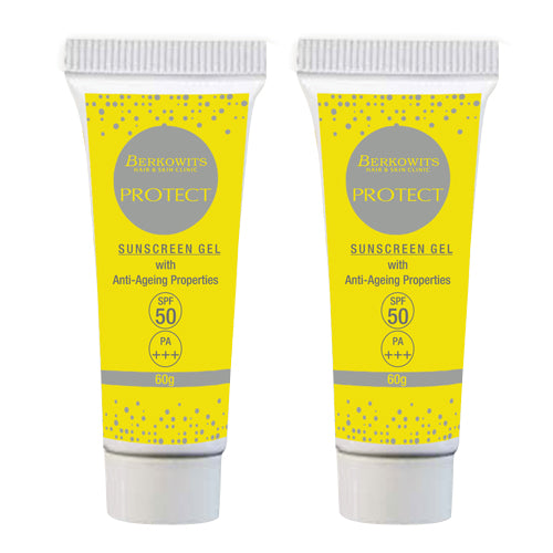 Berkowits Protect Sunscreen Gel, SPF 50, PA+++, 60gm  (1+1 Offer)