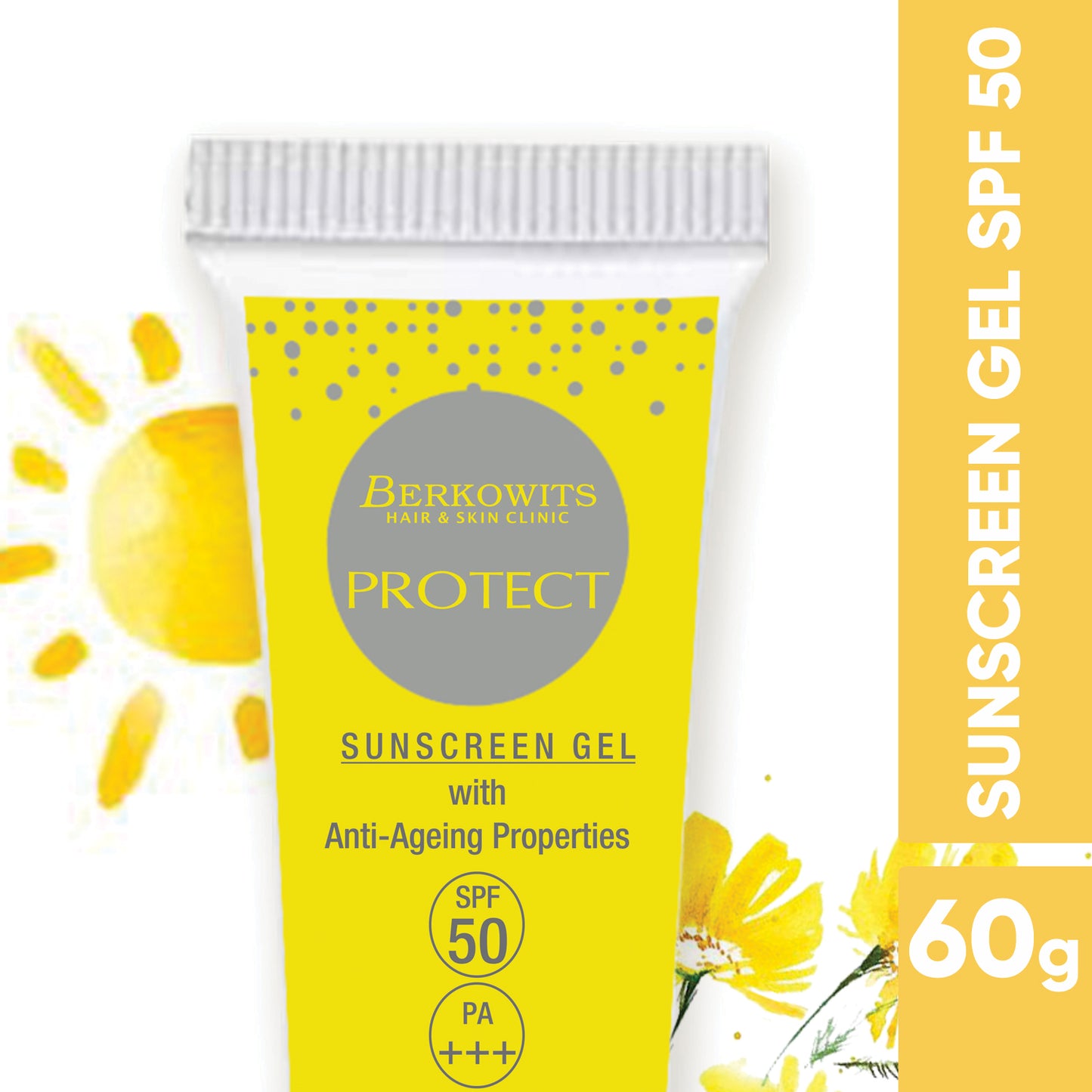 Berkowits Protect Sunscreen Gel, SPF 50 + Renew Age Defence Oil With Coenzyme Q10 Combo
