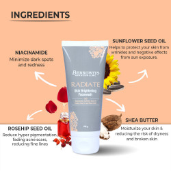 Radiate Skin Brightening Facewash with Niacinamide - Berkowits