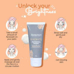 Radiate Skin Brightening Facewash with Niacinamide - Berkowits