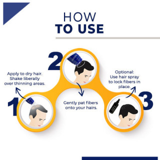 Berkowits Hair Building Fibers Instant Black Coverage