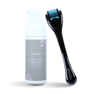 Berkowits 1mm Dermaroller & Grow Hair Loss Serum Combo