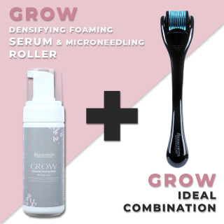 Berkowits 1mm Dermaroller & Grow Hair Loss Serum Combo