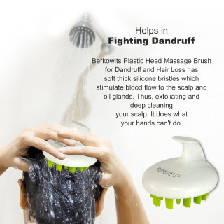 Scalp Massager Brush - Fight Dandruff & Hair Loss - Berkowits