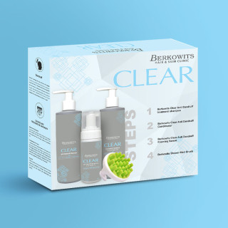 Berkowits Clear Shampoo for oily scalp and Anti Dandruff Get free Clear Conditioner (440ml)