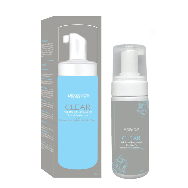 Clear Anti Dandruff Foaming Serum, Pack of 2 - Berkowits