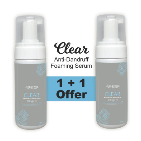 Clear Anti Dandruff Foaming Serum, Pack of 2 - Berkowits