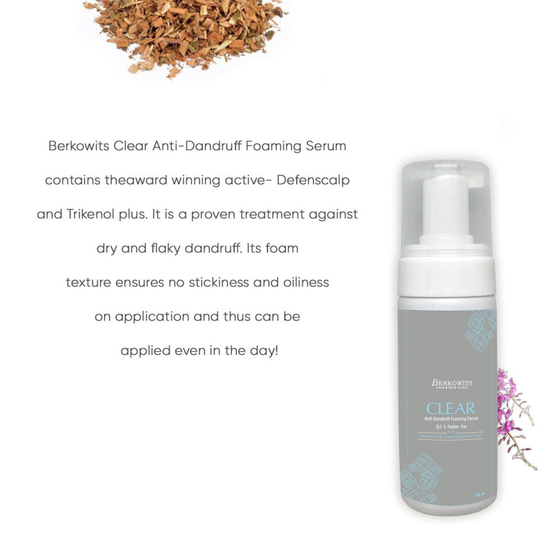 Clear Anti Dandruff Foaming Serum, Pack of 2 - Berkowits