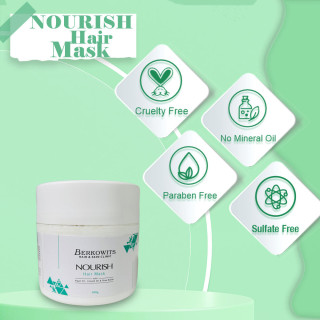 Nourish Hair Mask with Argan Oil, linseed Oil, & Shea Butter for Men and Women - 100g