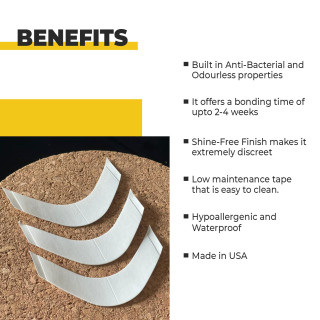 Lace Support Tape Strips For Hair Patch - BERKOWITS