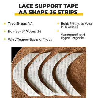 Lace Support Tape Strips For Hair Patch - BERKOWITS