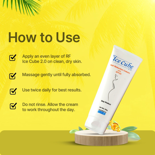 RF Ice Cube 2.0 Hair Reduction Cream – SPF 30 Protection & Care