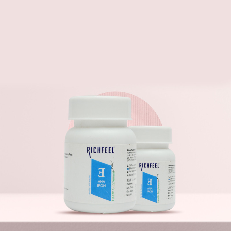 ANA IRON – Iron, Zinc & B12 Supplement for Energy & Health