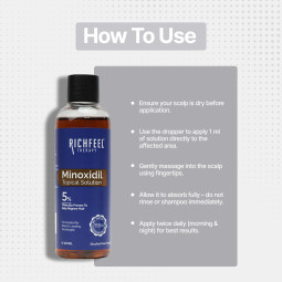 Minoxidil 5% Hair Regrowth Solution for Men | Clinically Proven to Help Regrow Hai