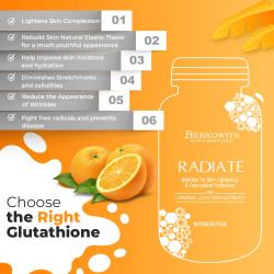 Berkowits Radiate L Glutathione 600mg - Healthy Glowing Skin