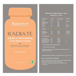 Berkowits Radiate L Glutathione 600mg - Healthy Glowing Skin